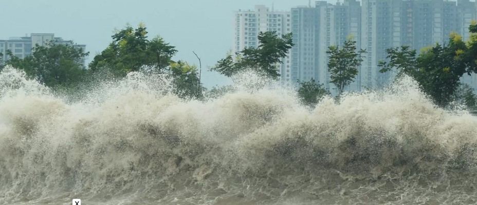 Ventos Fortes Atingem a China